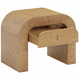 Hump Nightstand, Natural