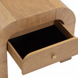Hump Nightstand, Natural