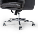 Humphrey Leather Desk Chair, Sonoma Olive by Four Hands-Furniture - Office-High Fashion Home