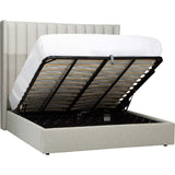Huntington King Storage Bed, Pismo Linen by Becki Owens