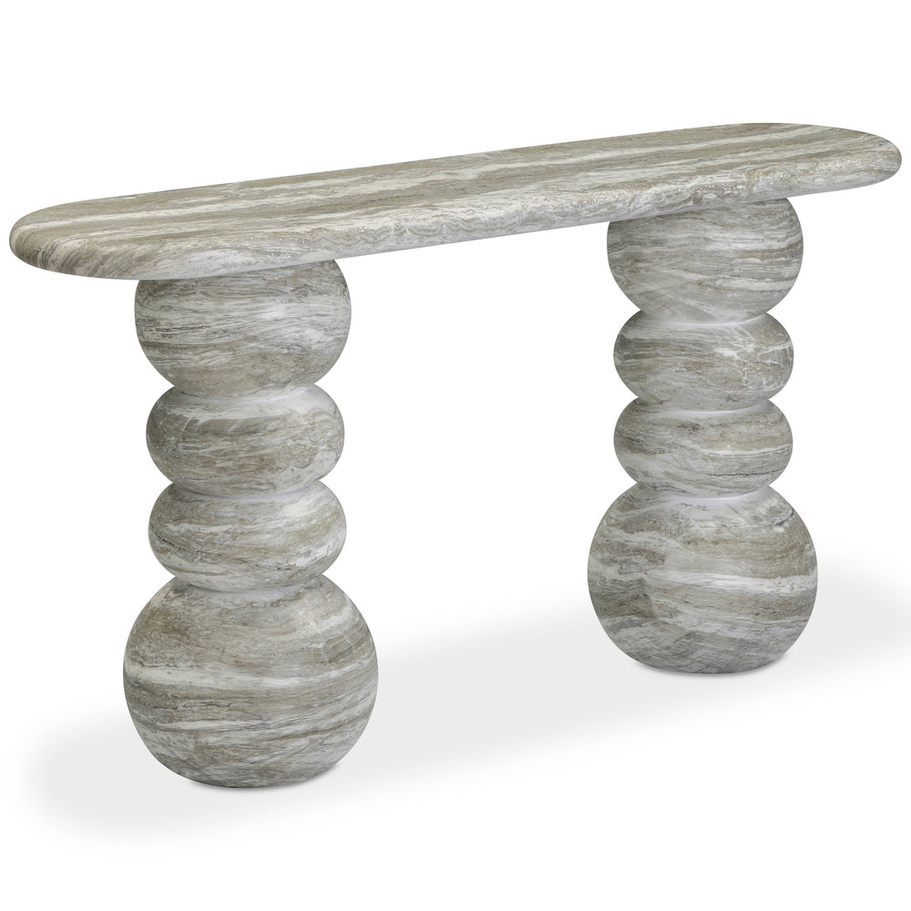 Hyre Outdoor Console Table, Natural Stone