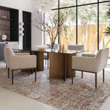 Denver Rectangular Dining Table, Antique Brass-Furniture - Dining-High Fashion Home