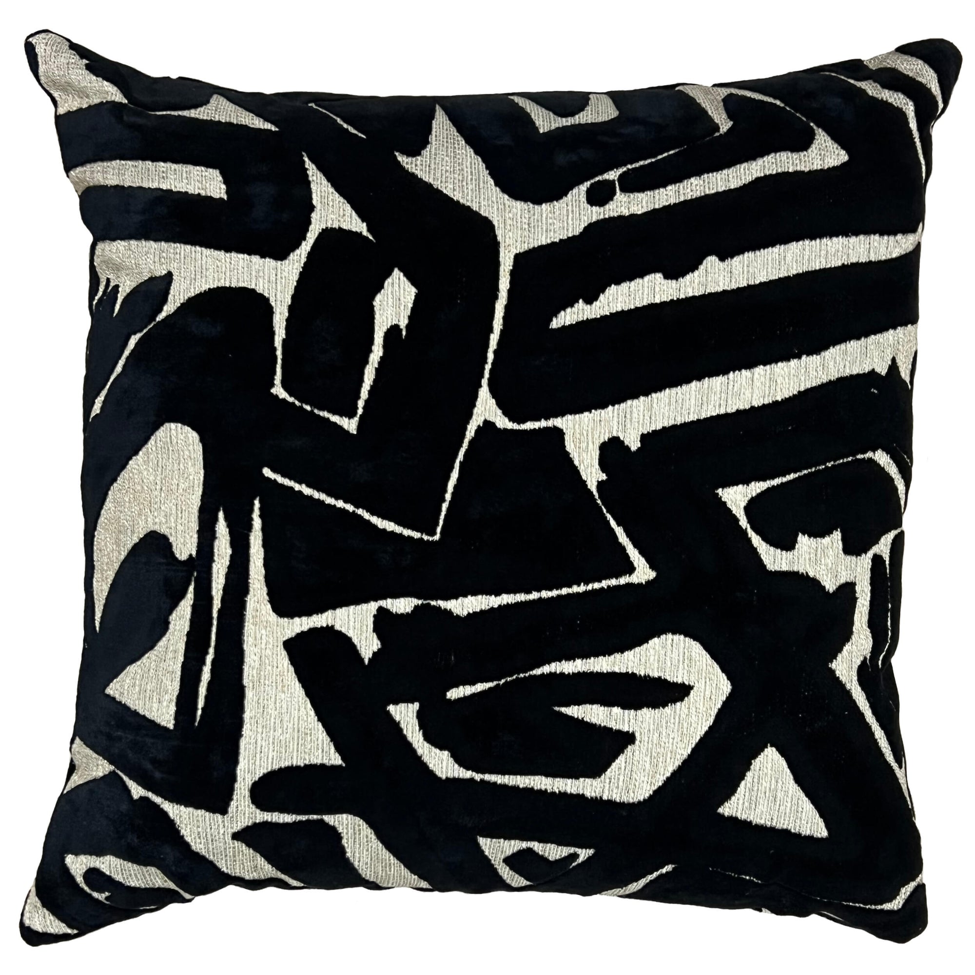 ACDC Pillow in Onyx | Luxury Decorative Pillow | High Fashion Home