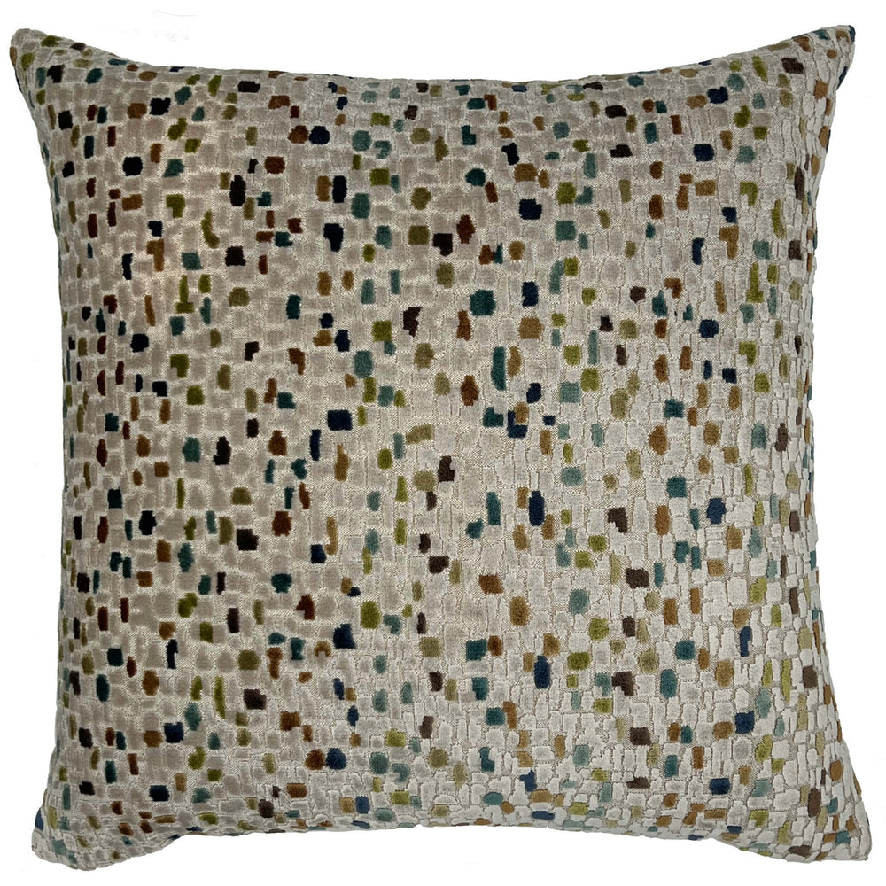 Spice Pillow, Navy/Green-Accessories-High Fashion Home