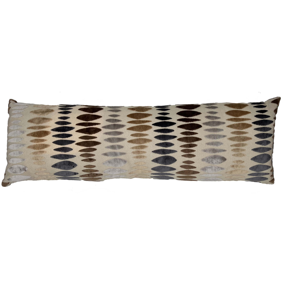 Prospero Bolster Pillow, Charcoal-Accessories-High Fashion Home
