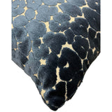 Cheetah Lumbar Pillow, Navy