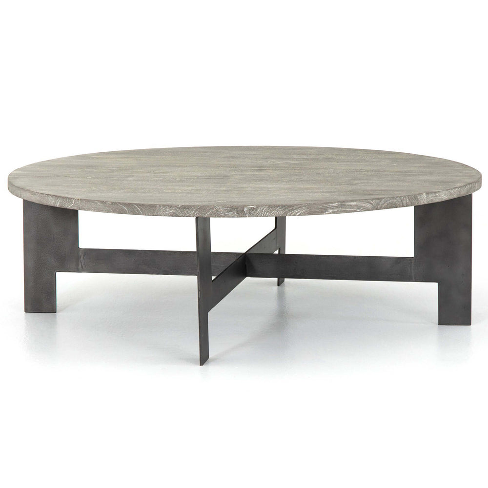 Round Coffee Table with Iron by Four Hands