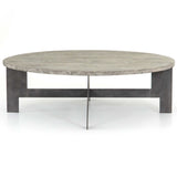 Round Coffee Table with Iron by Four Hands