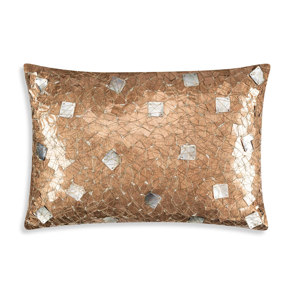 Islay Lumbar Pillow, Mother of Pearl-Accessories-High Fashion Home