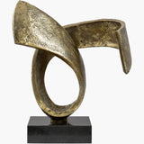 Icaro Sculpture, Antiqued Gold-Accessories-High Fashion Home