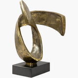 Icaro Sculpture, Antiqued Gold-Accessories-High Fashion Home