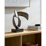 Icaro Sculpture, Antiqued Nickel-Accessories-High Fashion Home