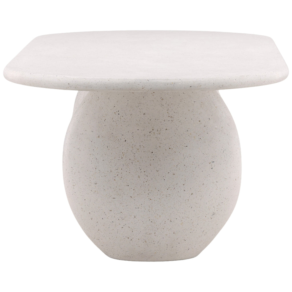 Imogen Outdoor Dining Table, Ivory – High Fashion Home