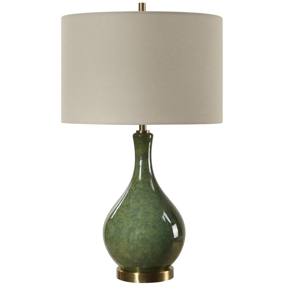 Indiana Table Lamp, Emerald Green-Lighting-High Fashion Home