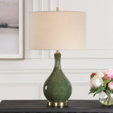 Indiana Table Lamp, Emerald Green-Lighting-High Fashion Home