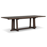 Indie Outdoor Rectangular Dining Table, Stained Saddle Brown by Four Hands-Furniture - Dining-High Fashion Home