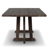 Indie Outdoor Rectangular Dining Table, Stained Saddle Brown by Four Hands-Furniture - Dining-High Fashion Home