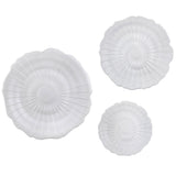 Indie Wall Decor, White, Set of 3