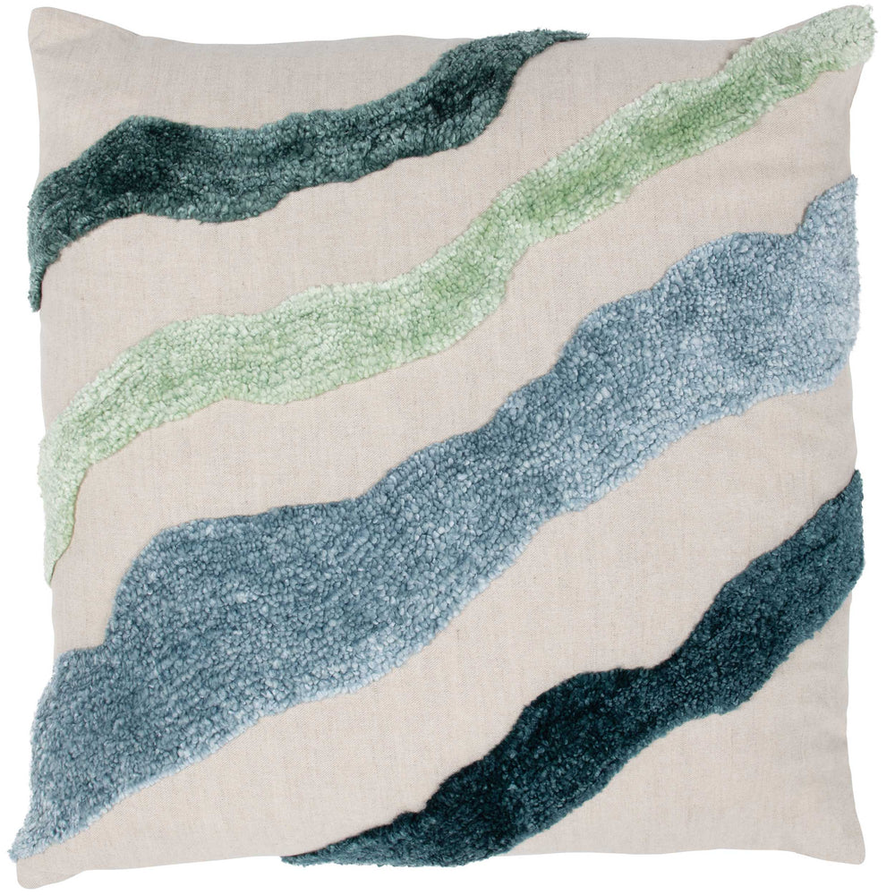 Inertia Pillow, Blue Multi-Accessories-High Fashion Home