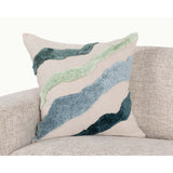 Inertia Pillow, Blue Multi-Accessories-High Fashion Home