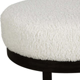 Infinity Bench, White/Black-Furniture - Benches-High Fashion Home