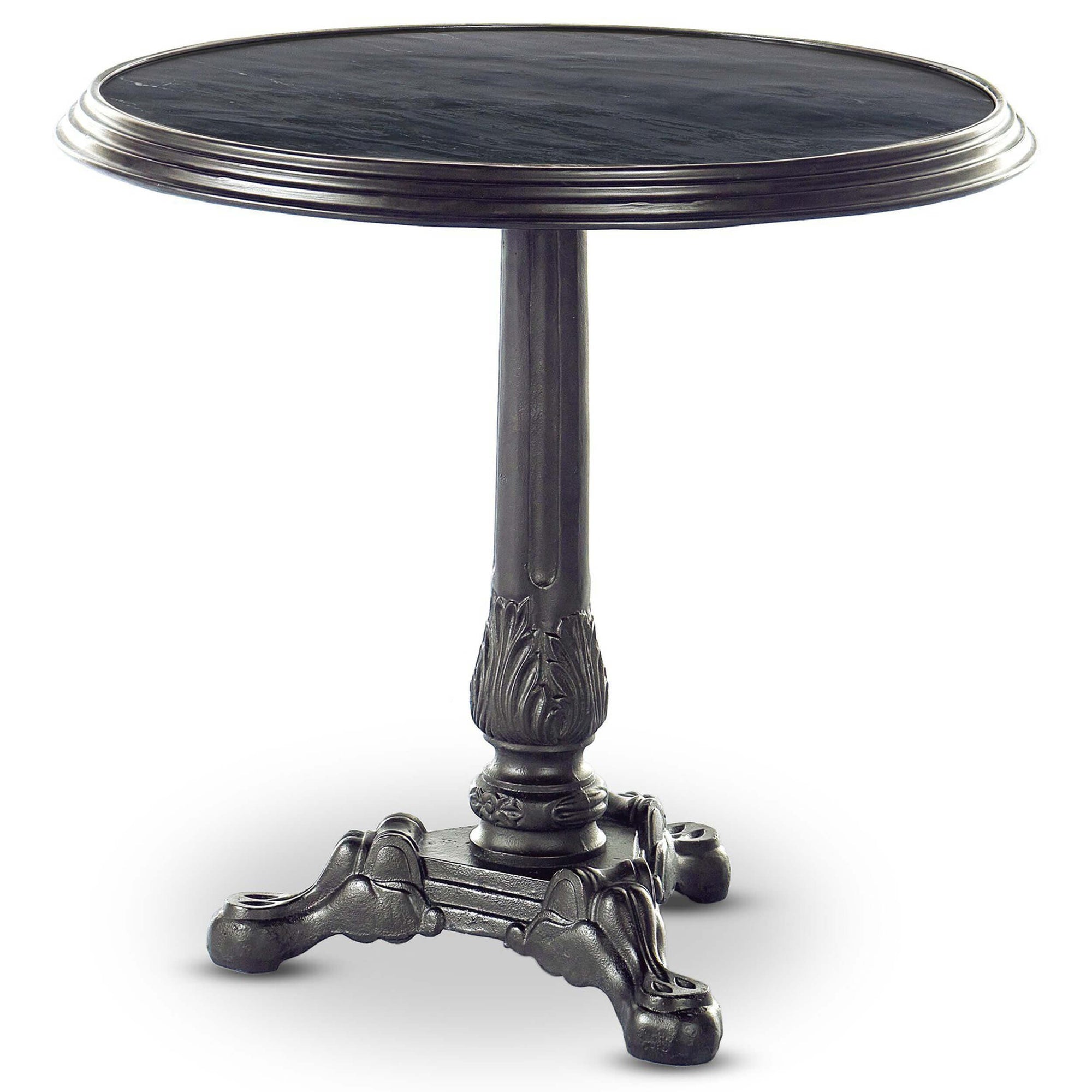 Iron Tea Table Black Marble High Fashion Home