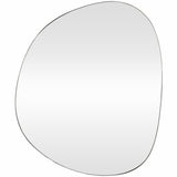 Irregular Round Mirror, Black