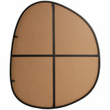 Irregular Round Mirror, Black