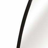 Irregular Round Mirror, Black