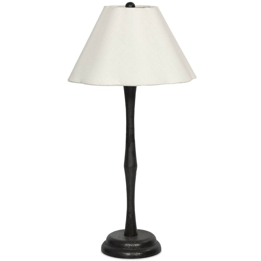 Isabeau Table Lamp, Black Wrought Iron-Lighting-High Fashion Home
