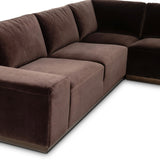 Isaiah 3 Piece Sectional, Surrey Cocoa by Four Hands