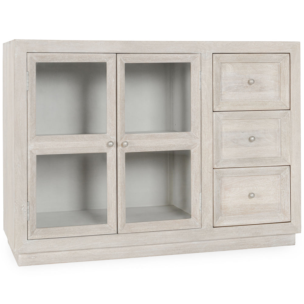 Isha Cabinet, Creamwood-Furniture - Storage-High Fashion Home