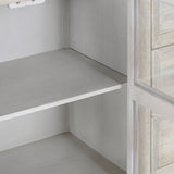 Isha Cabinet, Creamwood-Furniture - Storage-High Fashion Home