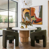 Isidore Dining Arm Chair, Copenhagen Olive