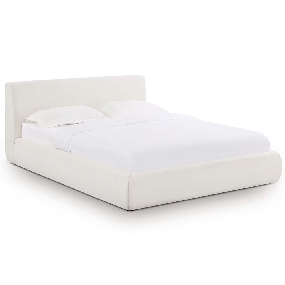 Isla Bed, Cream-Furniture - Bedroom-High Fashion Home