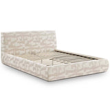 Isla Bed, Cream Jacquard-Furniture - Bedroom-High Fashion Home