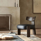 Issa Chair, Carson Black-Furniture - Chairs-High Fashion Home