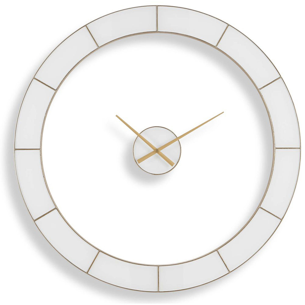 Ivory Halo Wall Clock, Ivory