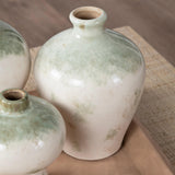 Ivy Vases & Tray, Distressed White, Set of 3-Accessories-High Fashion Home