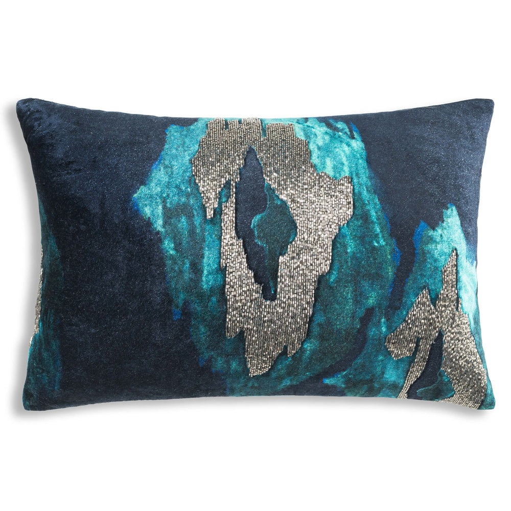 Jade Ikat Lumbar Pillow by Cloud9