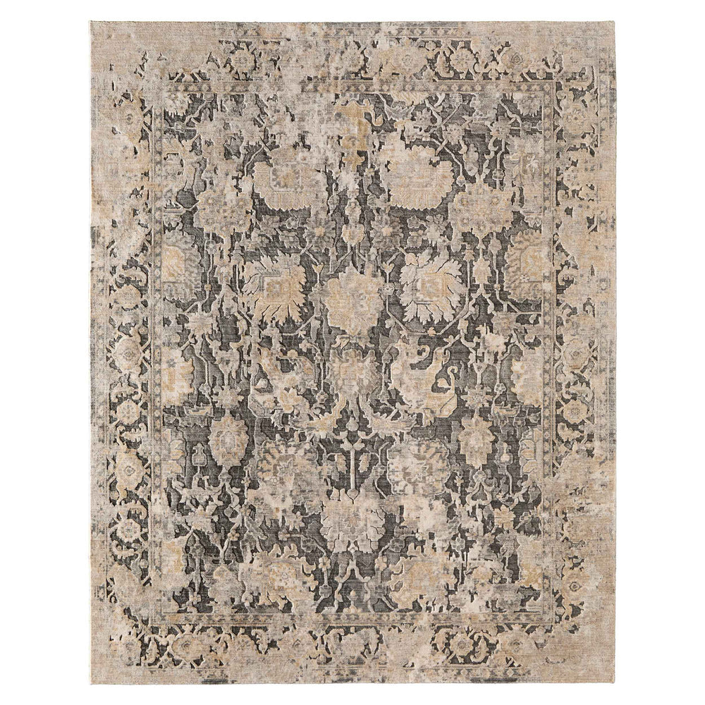 Feizy Rug Jaxson 39UGF, Charcoal/Gold