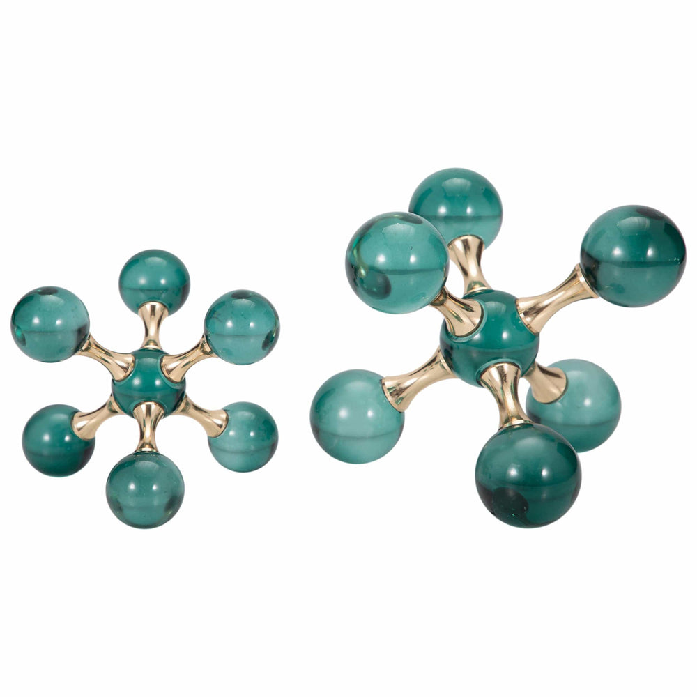 Jack Bookends, Green, Set of 2-Accessories-High Fashion Home