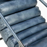 Jackson Leather Chair, Ocean Blue-Furniture - Chairs-High Fashion Home