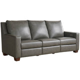 Jackson Leather Power Motion Sofa, Aline Anthracite-Furniture - Sofas-High Fashion Home