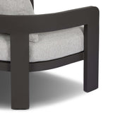 Jackson Outdoor Metal Chair, Concha Fog-Furniture - Chairs-High Fashion Home