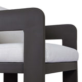 Jackson Outdoor Metal Dining Chair, Concha Fog, Set of 2-Furniture - Dining-High Fashion Home