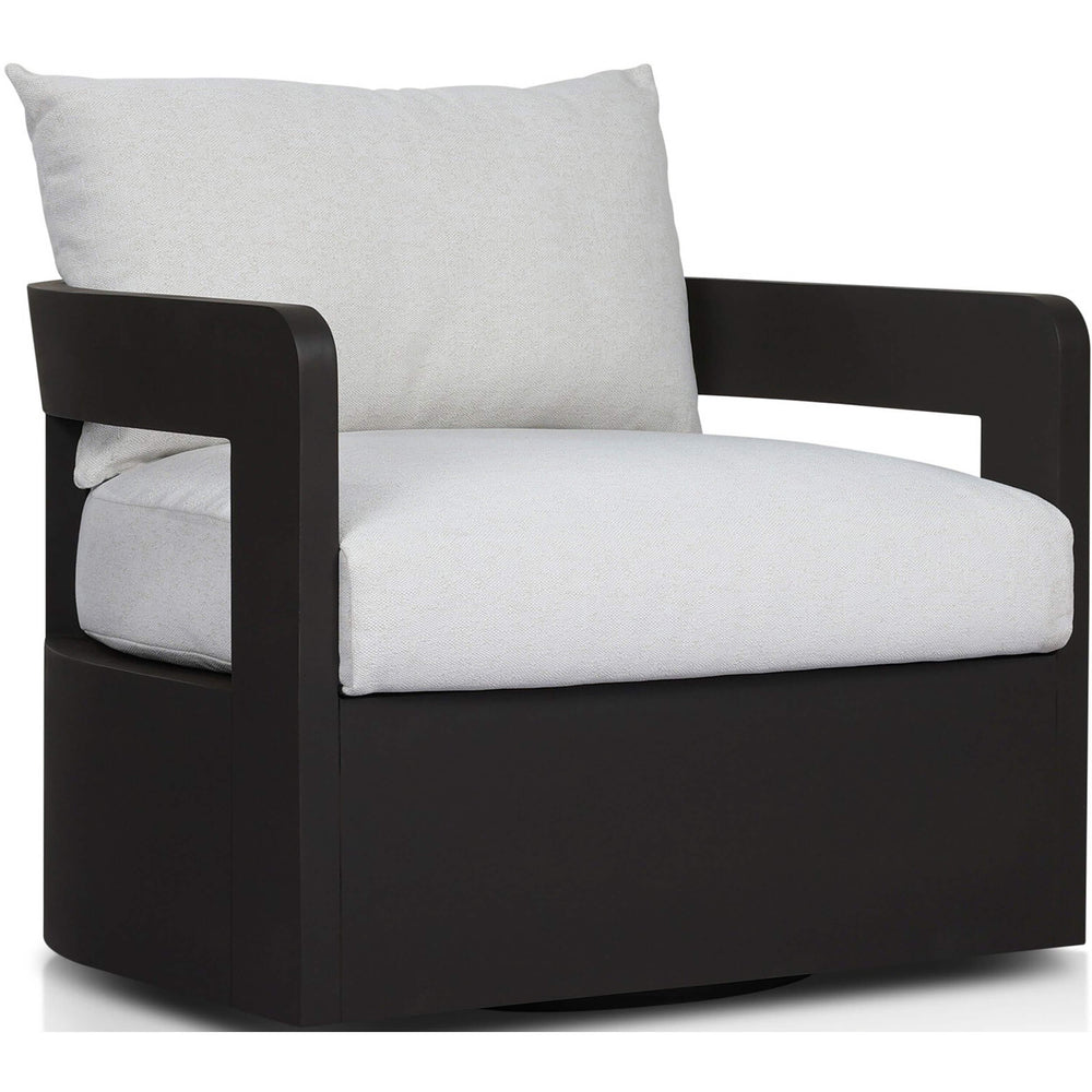 Jackson Outdoor Metal Swivel Chair by Four Hands