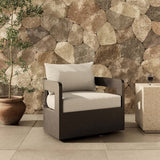 Jackson Outdoor Metal Swivel Chair, Alessi Linen-Furniture - Outdoor-High Fashion Home