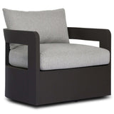 Jackson Outdoor Metal Swivel Chair by Four Hands