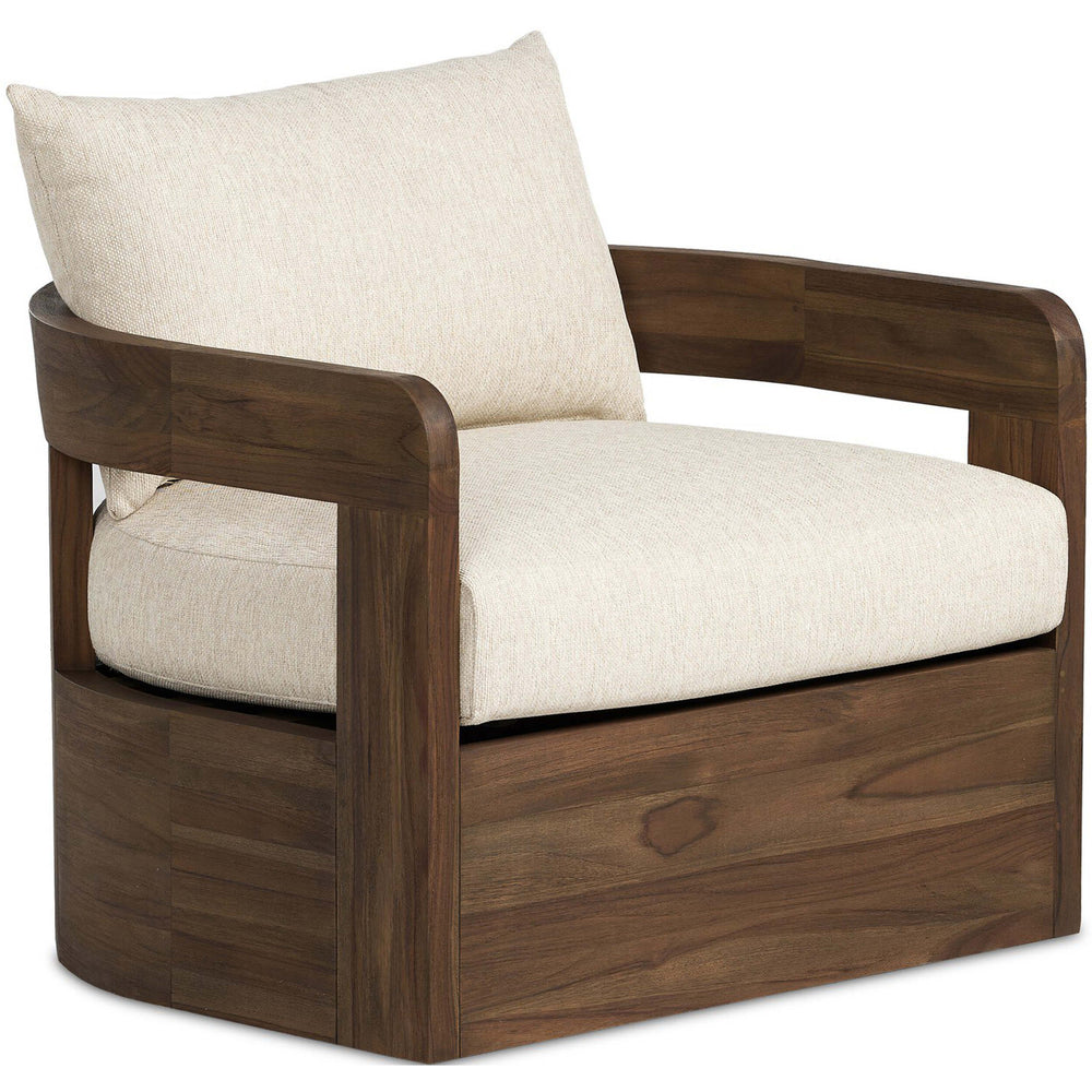 Jackson Outdoor Swivel Chair, Ellor Beige-Furniture - Outdoor-High Fashion Home